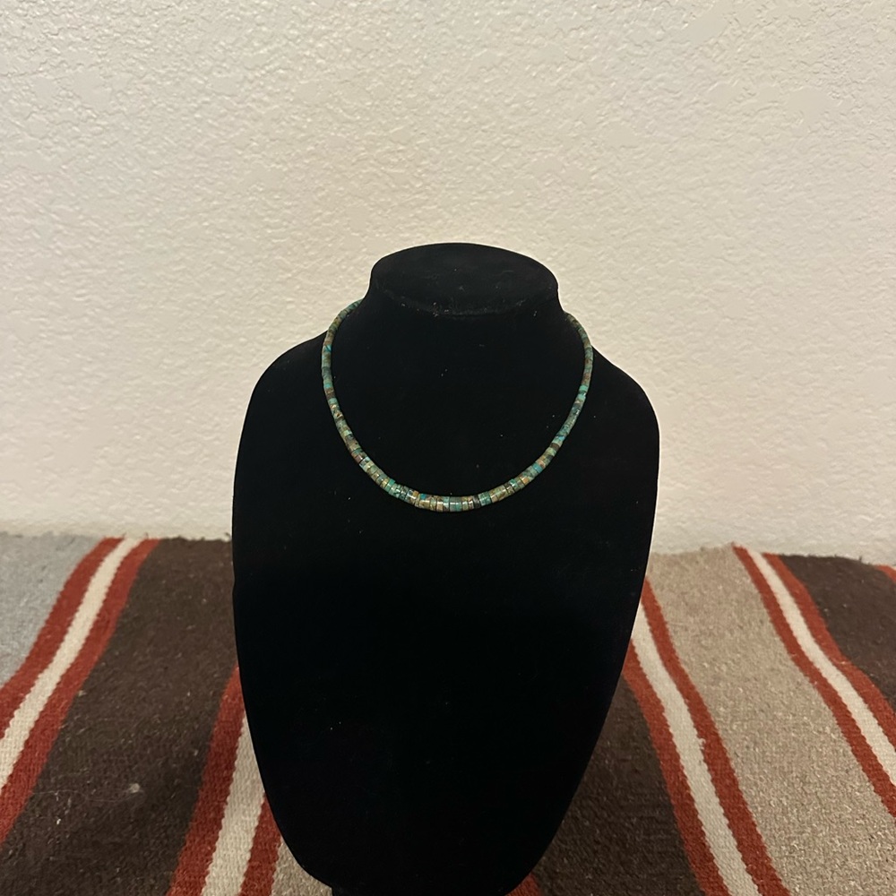 Hand Crafted Turquoise and Sterling Silver Necklace
